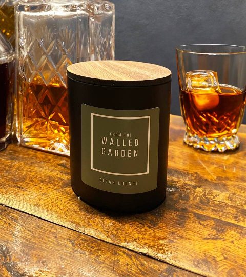 cigar lounge candle black - fromthewalledgarden